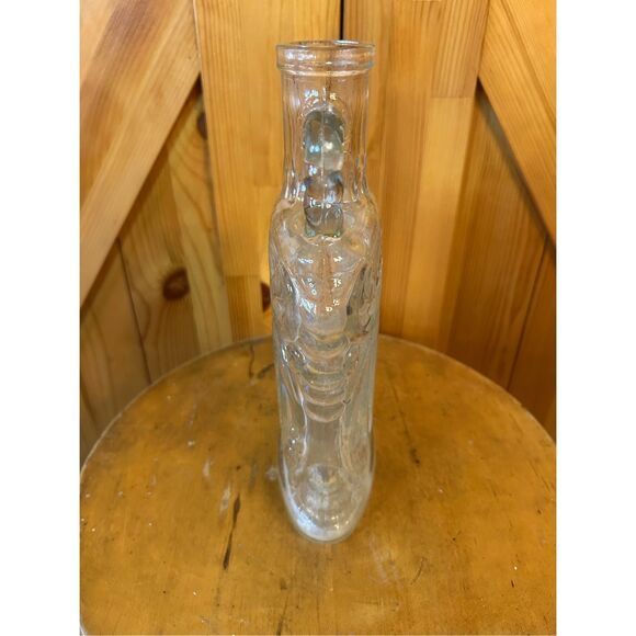 VTG Old Forester KY Whiskey Bottle Decanter Kimble Glass Co Embossed Swirls 50's - Picture 3 of 7